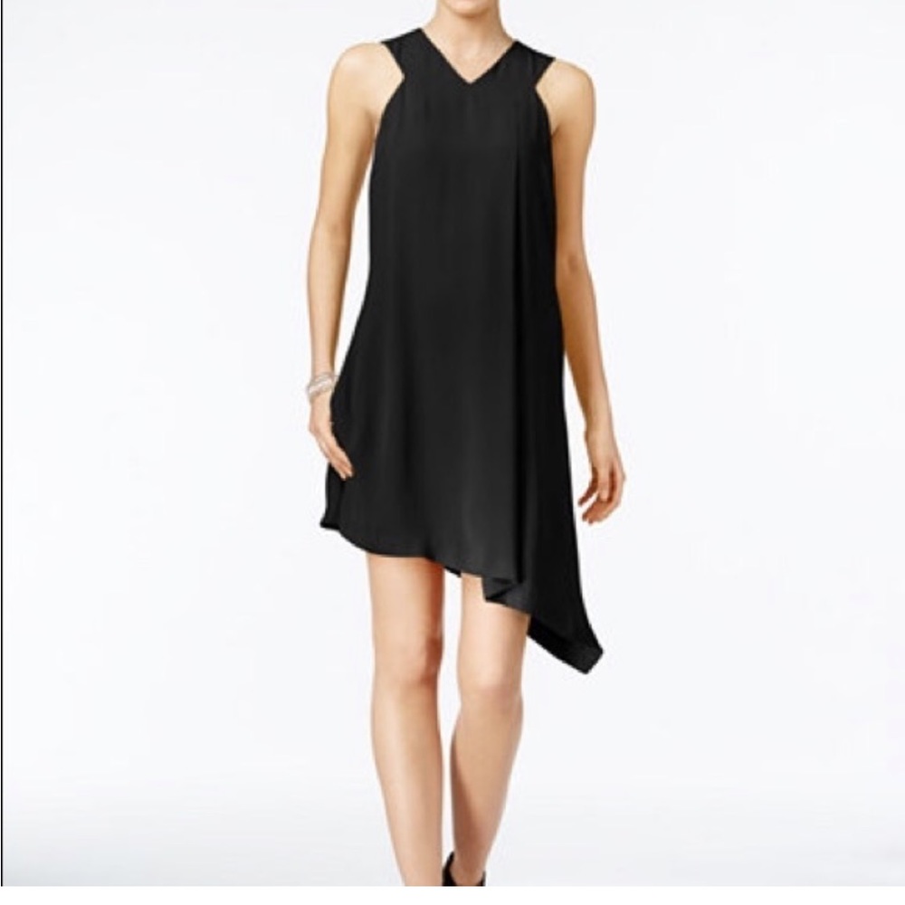 RACHEL Rachel Roy Black Asymmetrical Dress